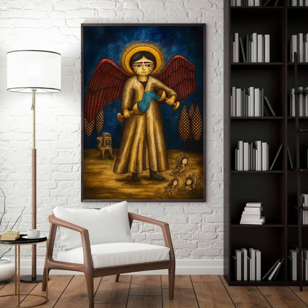 Balance Tarot Kartı – Dijital İndirilebilir Sanat Eseri | Temperance Tarot Wall Art