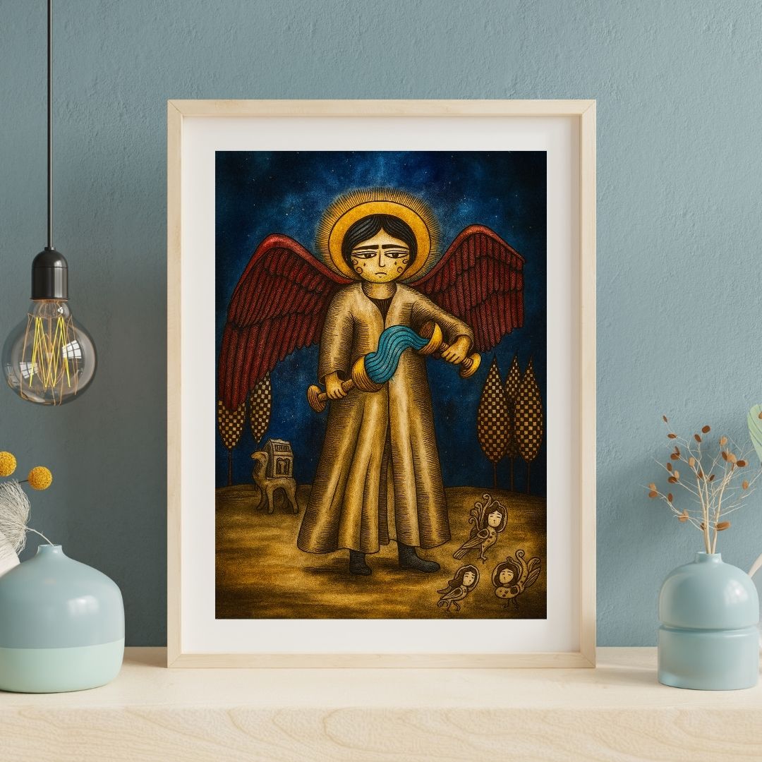 Balance Tarot Kartı – Dijital İndirilebilir Sanat Eseri | Temperance Tarot Wall Art