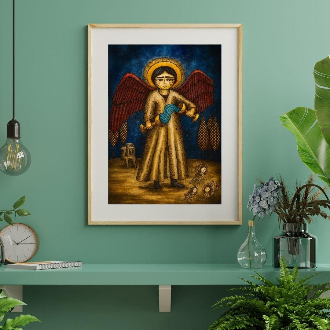 Balance Tarot Kartı – Dijital İndirilebilir Sanat Eseri | Temperance Tarot Wall Art