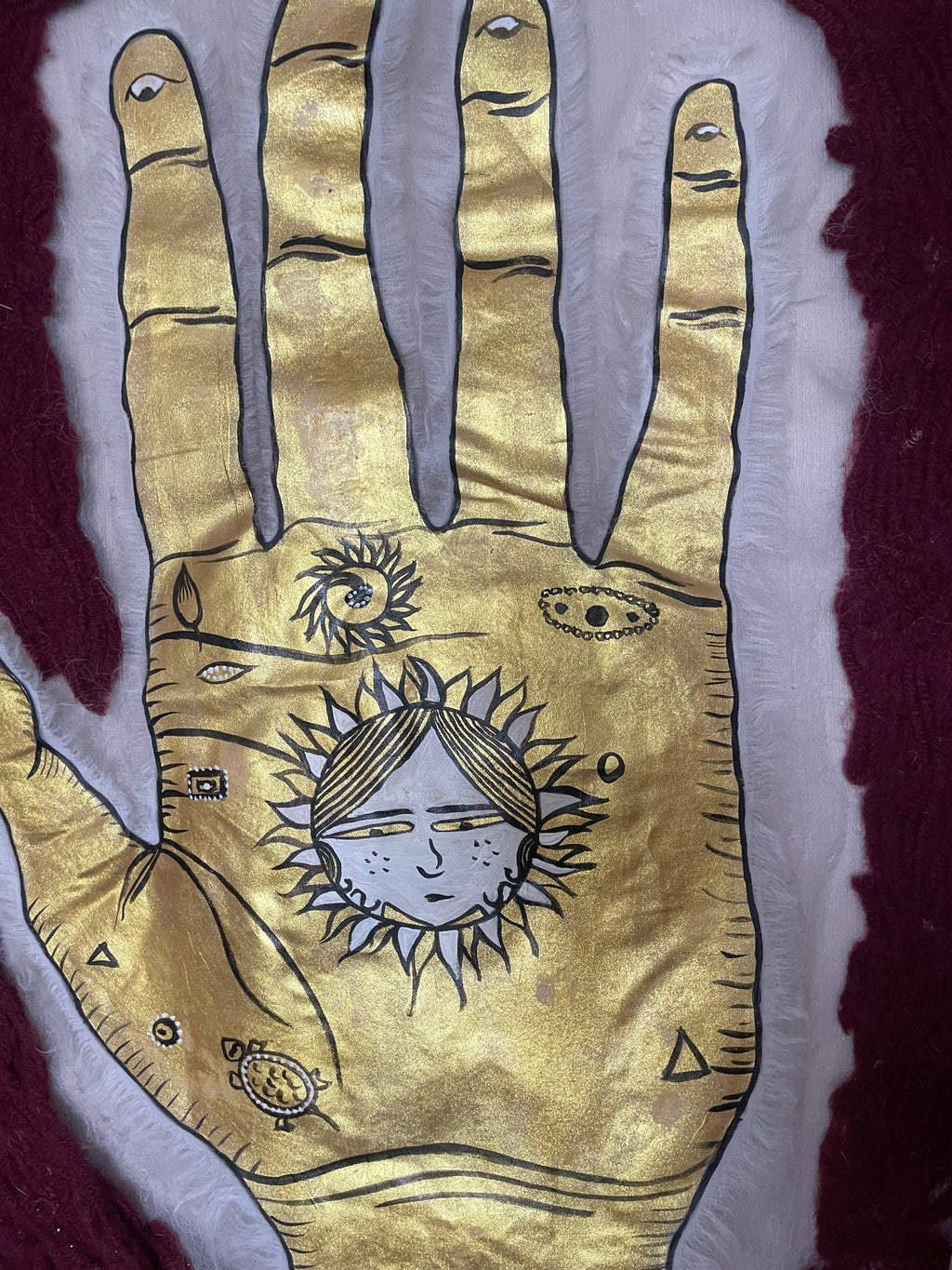 sağ - sol el izi Karatay kızı