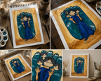 Zamansızlar III – Gözetenler | İmzalı & Numaralı Limited Edition Fine Art Baskı – A2 / A3