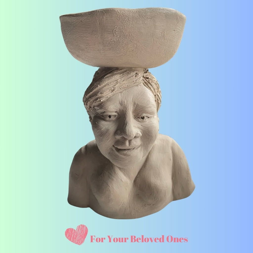 Custom Ceramic Sculpture from Your Photo - Unique Handmade Portrait Bust Gift