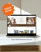 Digital art print of a whimsical double-faced couple illustrated within a Seljuk-style 8-point star pattern, decorated in blue and tan geometric tiles. Framed and displayed in a minimalist modern room.