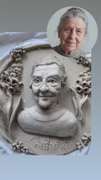 Custom Ceramic Sculpture from Your Photo - Unique Handmade Portrait Bust Gift